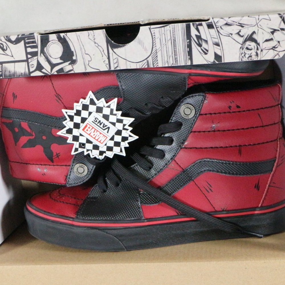 VANS Marvel x SK8-Hi 'Deadpool' Sneakers NIB - Picture 2 of 15